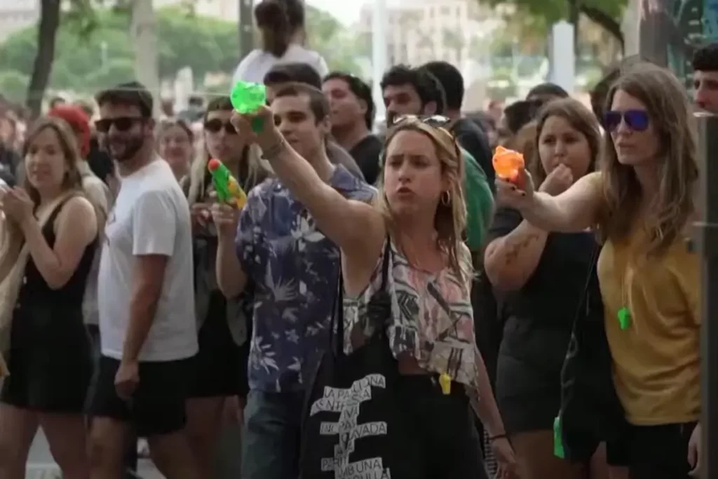 Protestos em Barcelona